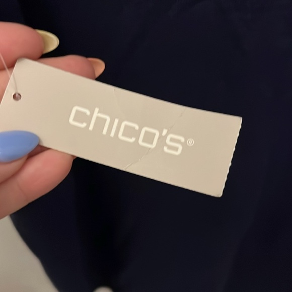 Chico’s Tank Sweater NWT Sleeveless Navy Chicos 3 XL - Picture 6 of 9